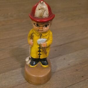 Ceramichrome Ceramic Boy Firefighter Figurine - #7: Vintage 1973